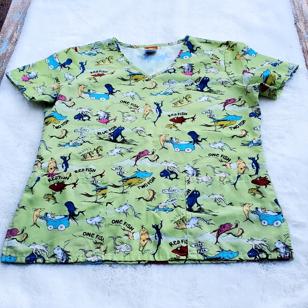 Dr. Seuss Pastel Animal Print Top